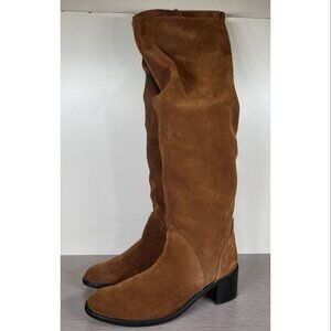 Jeffrey Campbell Ryding Over the Knee Boot, Cognac Suede, Womens Size 11 M
